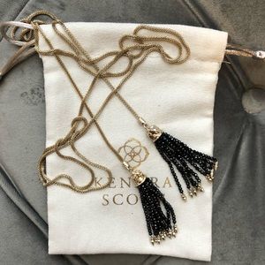 Kendra Scott Annora Lariat Necklace Black